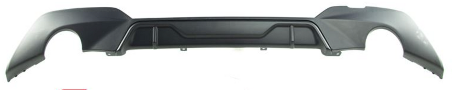 DrachenWerks Originalteile BMW G20 Performance Rear Diffuser- Matte Black, Dual Tip