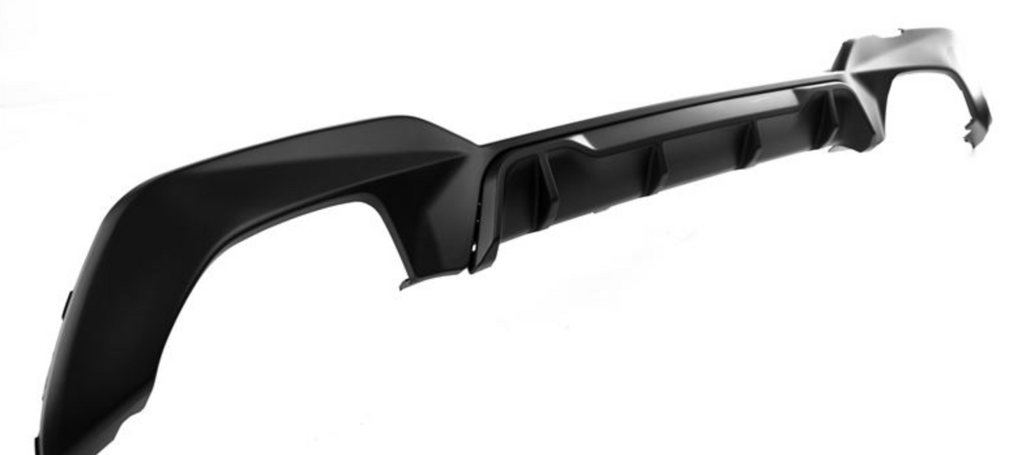 DrachenWerks Originalteile BMW G20 Performance Rear Diffuser- Matte Black, Quad Tip