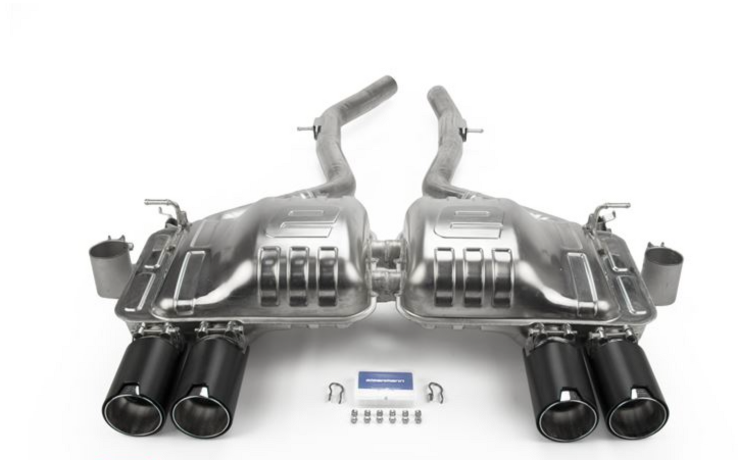 BMW F80 Eisenmann Sport Rear Muffler- Chrome/Black Tips, 4x90mm