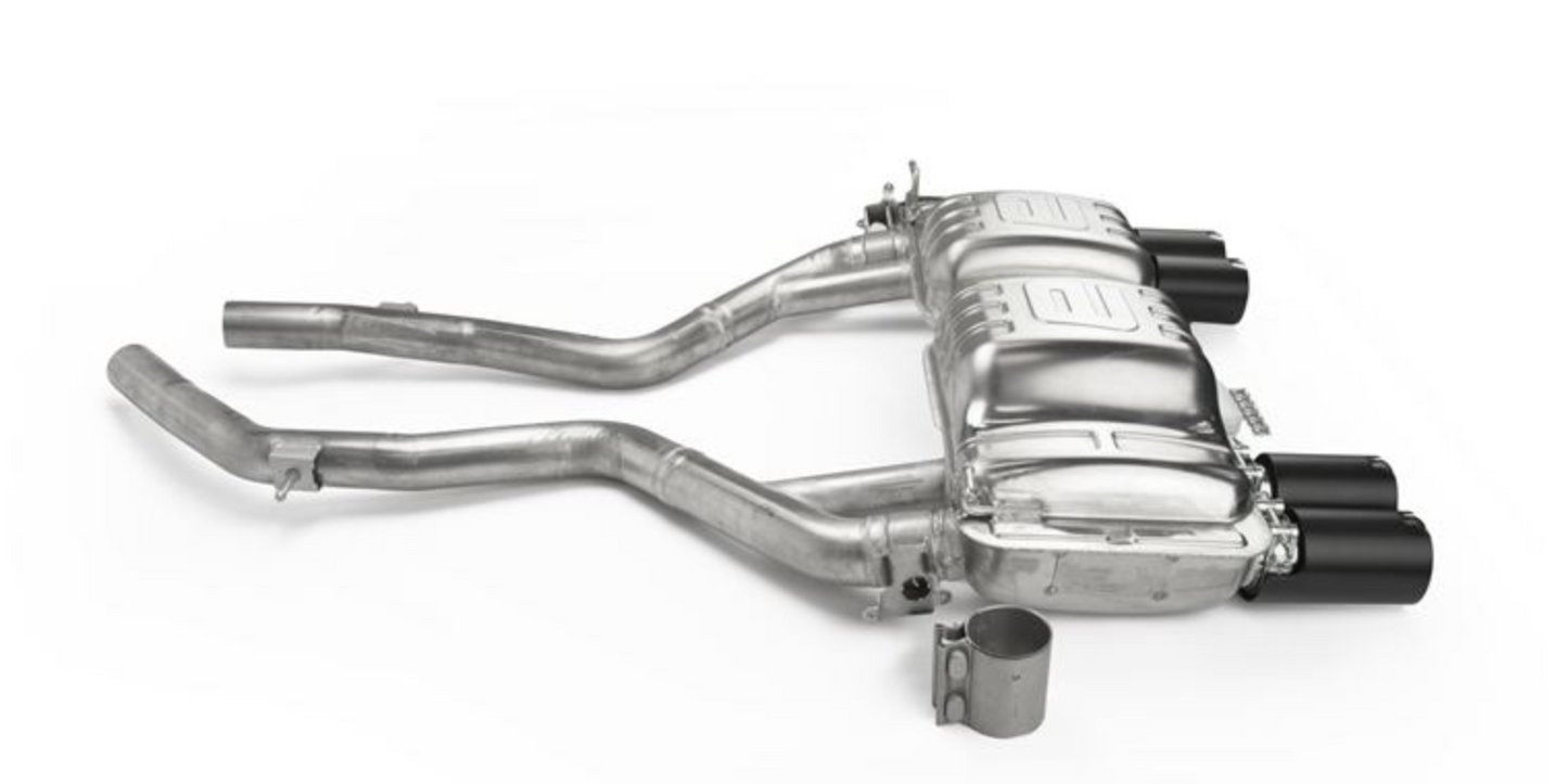 BMW F80 Eisenmann Sport Rear Muffler- Chrome/Black Tips, 4x90mm