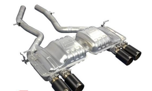 BMW F80 Eisenmann Sport Rear Muffler "LeMans"- Chrome/Black tips, 4x90mm