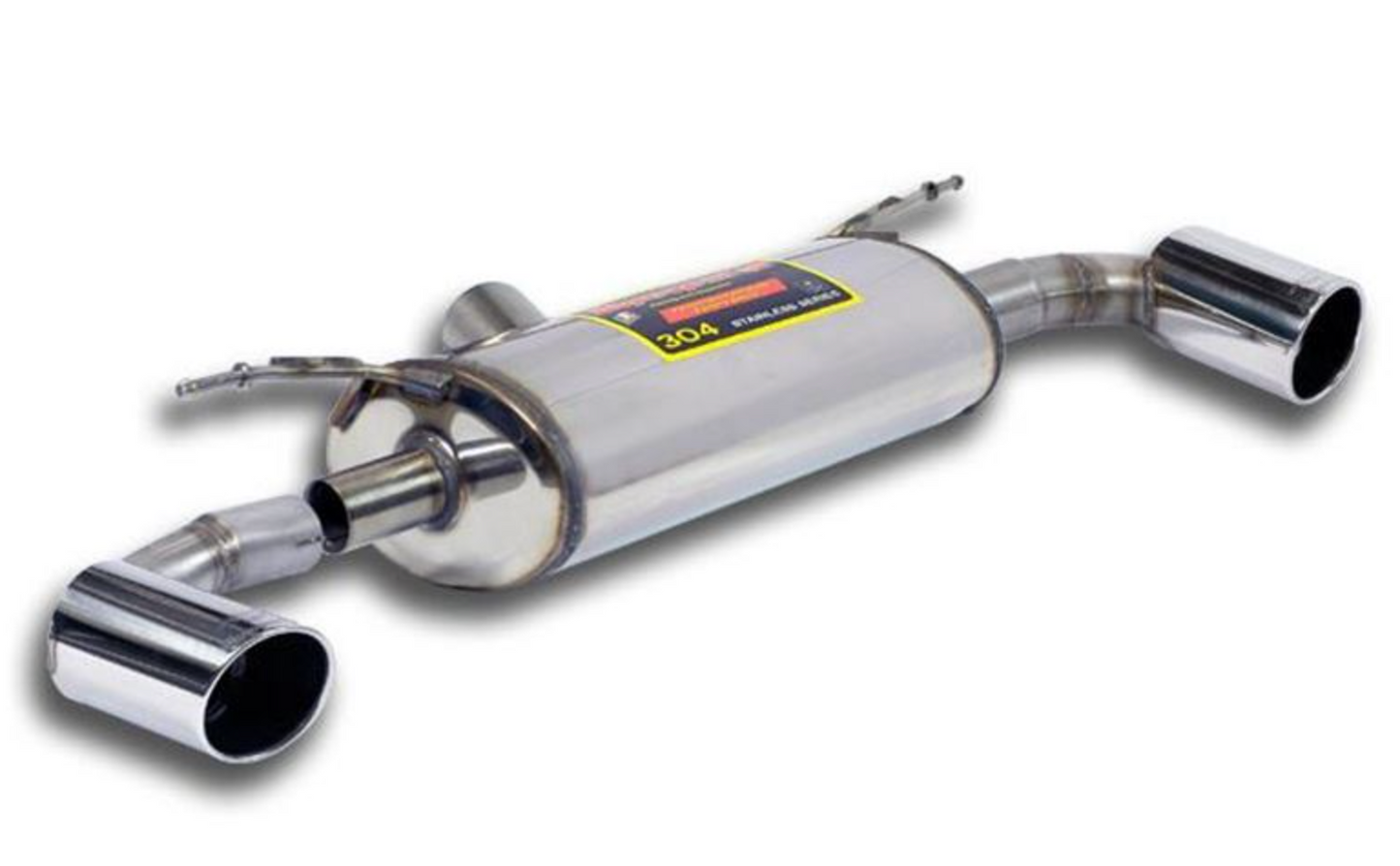 BMW F3x Supersprint Sport Rear Silencer, 100mm Dual-Tip