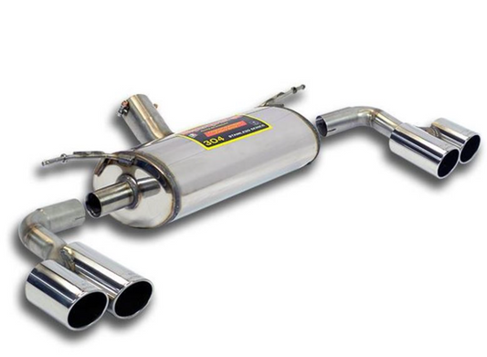 BMW F3x Supersprint Sport Rear Silencer, 100mm Quad-Tip