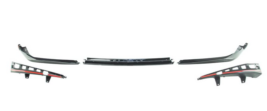 BMW G30 Front Lip Spoiler- Motorsport Edition II, Gloss Black