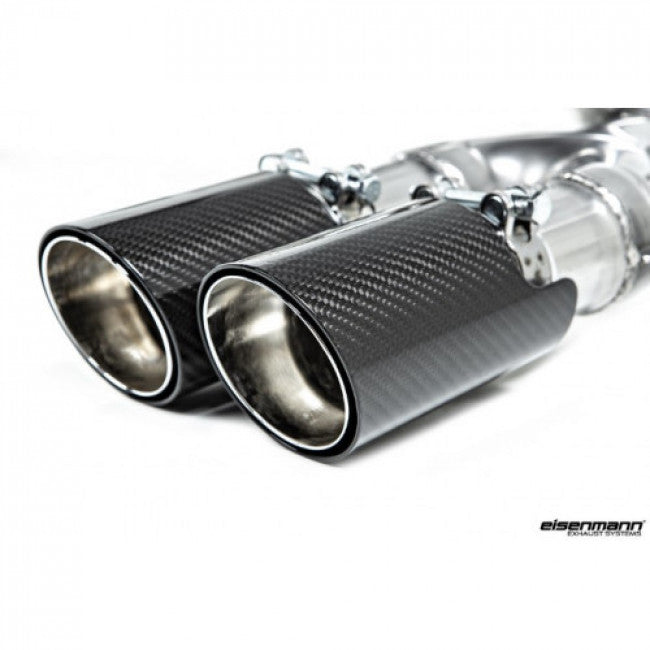 BMW F80 Eisenmann Sport Rear Muffler "LeMans"- Chrome/Black tips, 4x90mm